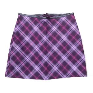 vintage 90s plaid mini skirt